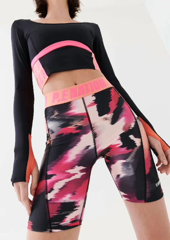 Stretch Your Limits, Not Your Wallet Fluid Short In Print