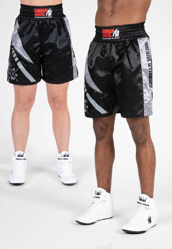 Enhance Your Flow With Stylish Yoga Wear At Great Prices Hornell Boxing Shorts - Black/Gray - Unisex Enhance Your Flow With Stylish Yoga Wear At Great Prices Hornell Boxing Shorts - Black/Gray - Unisex