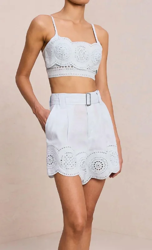 Premium Yoga Wear At Special Discounts Milos Short In Light Blue