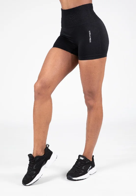 Limited-Time Sale On Stylish Yoga Apparel Quincy Seamless Shorts - Black