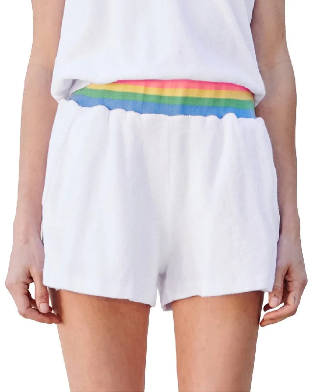 Elevate Your Style And Practice For Less SUNDRY Rainbow Rib Pull-On Short