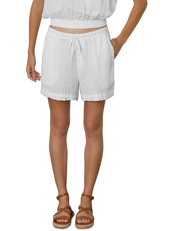 Premium Yoga Wear At Special Discounts Womens Sheer Linen Flat Front
